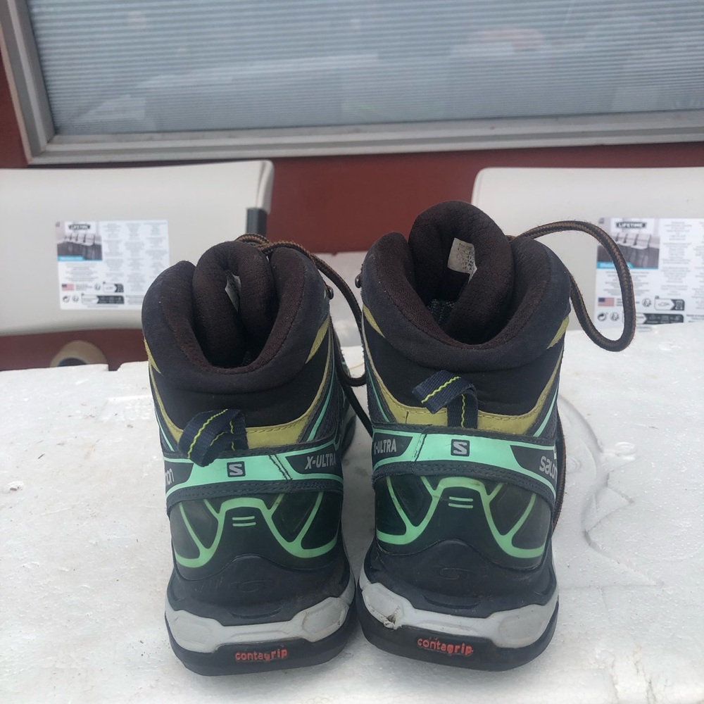 Salomon X Ultra 2 Mid Blue Black Gore-Tex GTX Hiking Boots Size 9 - Picture 7 of 15